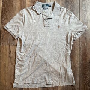 Ralph Lauren Men's Light Gray Polo Shirt